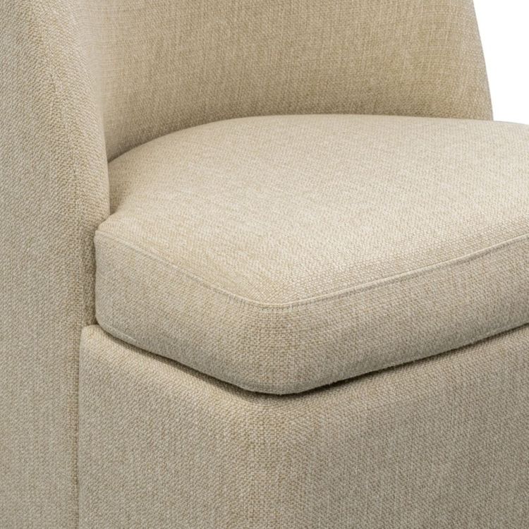 Dining Chair With Castors, Taupe