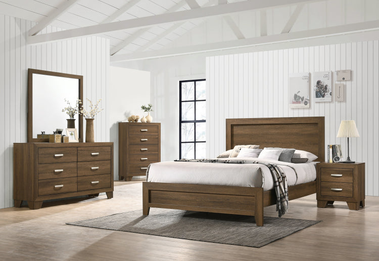 Oak 5 Drawer Chest