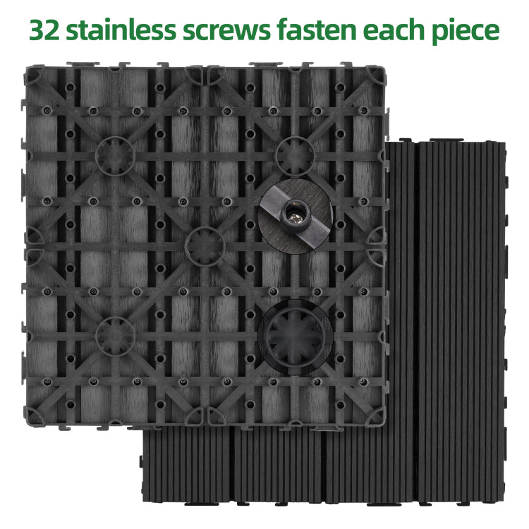 Tiles 9Pcs Waterproof Outdoor And Indoor Flooring For Patio, Balcony, Porch, Backyard, Bedroom