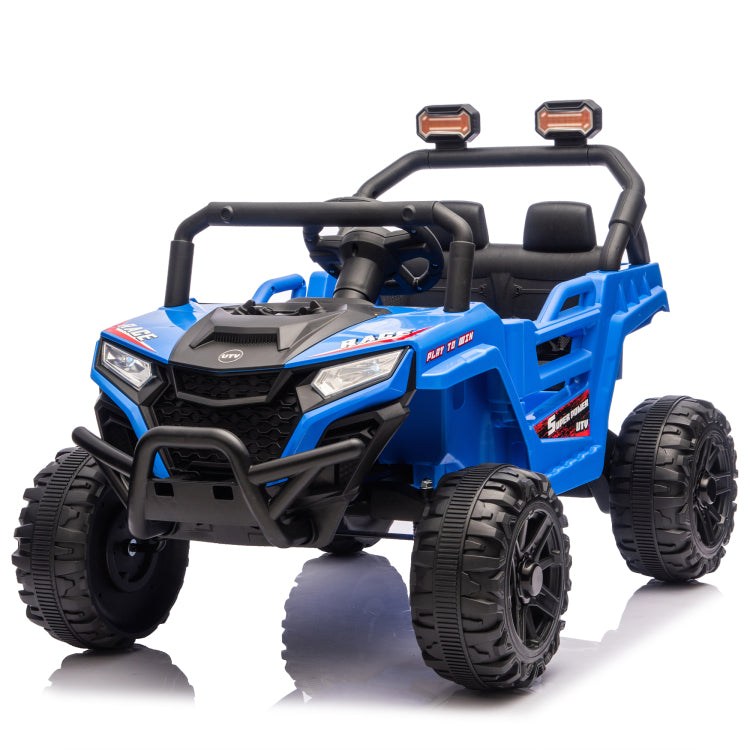 12V 2Wd Kids Ride On Utv W 2.4G Pc,Anti Collision Bar,High Chassis,Anti Slip Wheels & 4 Wheel Suspension,Upgraded Battery For 2 Hour Runtime,Provide A Safe Speed Of 1.86 3.11Mph For Kids Aged 3 5
