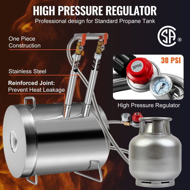 Propane Melting Furnace Kit, 12Kg Large Capacity Foundry Home Kilns,Stainless Steel Smelter, Blacksmithing Forge With Crucible An Tongs Kiln, For Metal Scrap Recycle, Gold Copper Silver Casting
