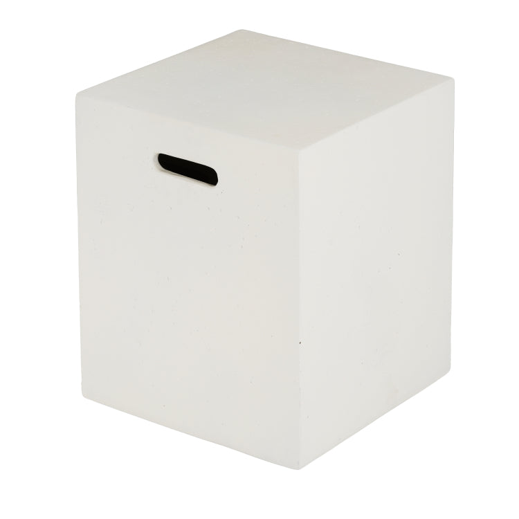 16X20 Inch Mgo Tank Holder Side Table, White