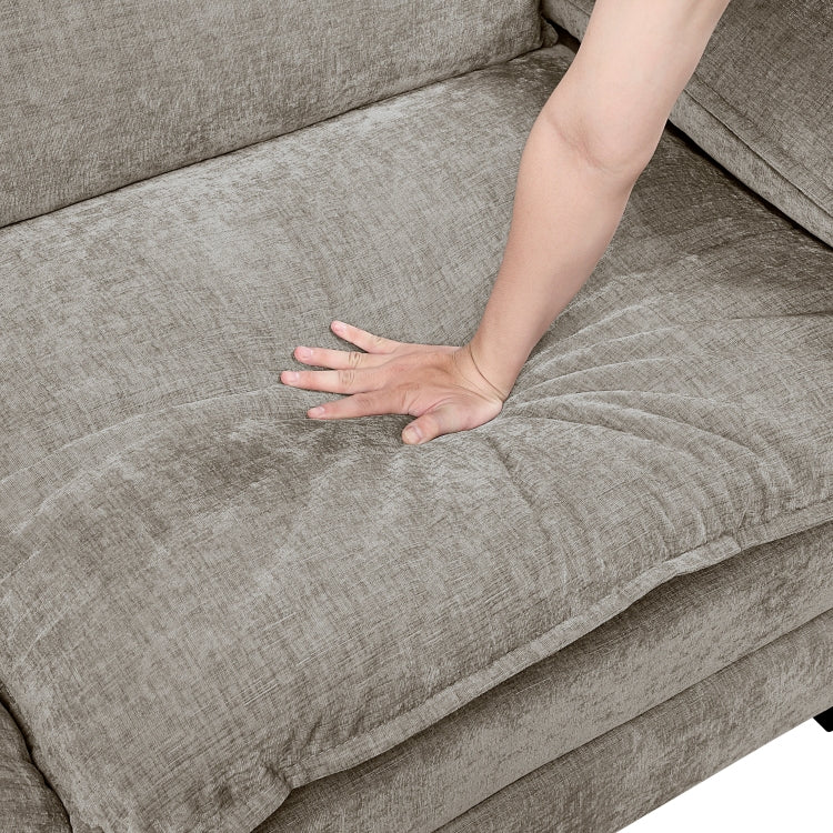 Modern Style Loveseat Plush Comfort Chenille Fabric Upholstery Contemporary Living Room Furniture 1Pc Durable Plywood