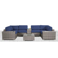 Fully Assembled Rattan Wicker 4 Person Outdoor Seating Group With Cushions