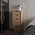 Natural Oak 5 Drawer Dresser For Nurseries And Bedrooms Modern Space Saving Storage