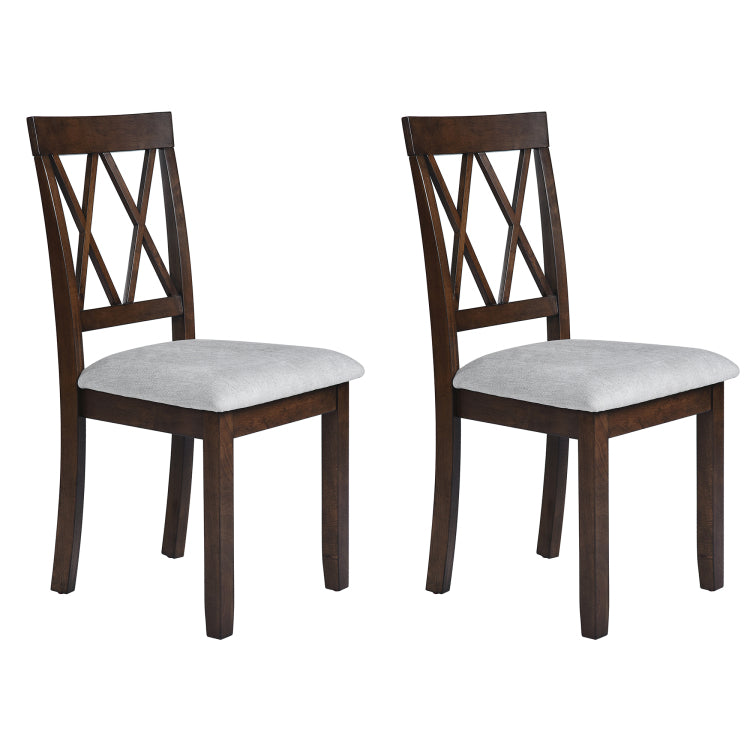Dining Room Chairs Set Of 2, Accent Diner Chairs Upholstered Fabric Side Stylish Kitchen Chairs With Solid Wood Legs And Padded Seat