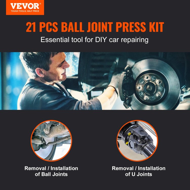Ball Joint Press Kit C Press Ball Joint Tools 21 Pcs Automotive Repair Kit