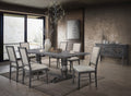 Leventis Weathered Gray Finish 7Pcs Dining Room Set