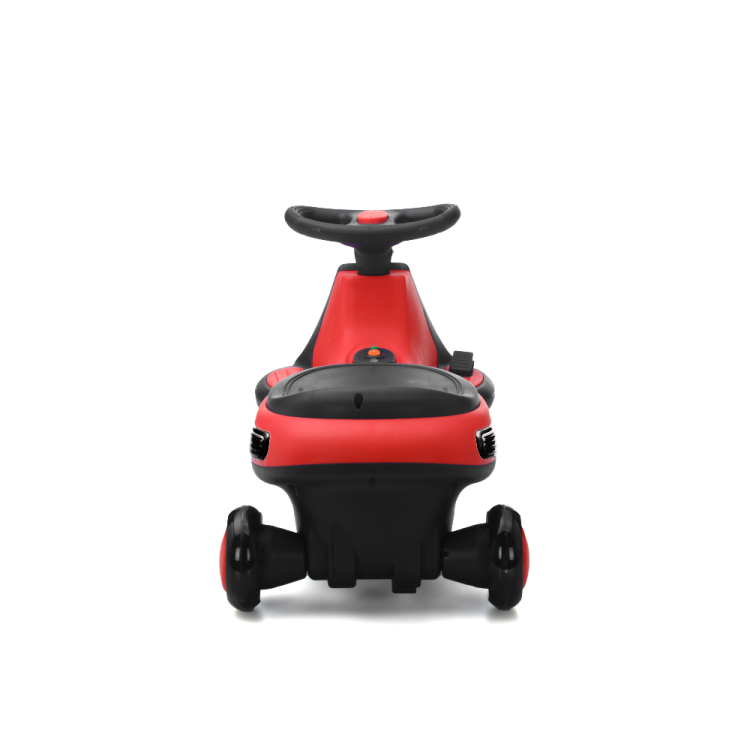 Kids Electric Ride On Car 12V Electric Wiggle Car , Led Lights , Music,Anti Rollover For Boys And Girls Ages 3 Indoor Outdoor