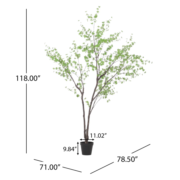 300Cmartificial Disc Leaf Tree