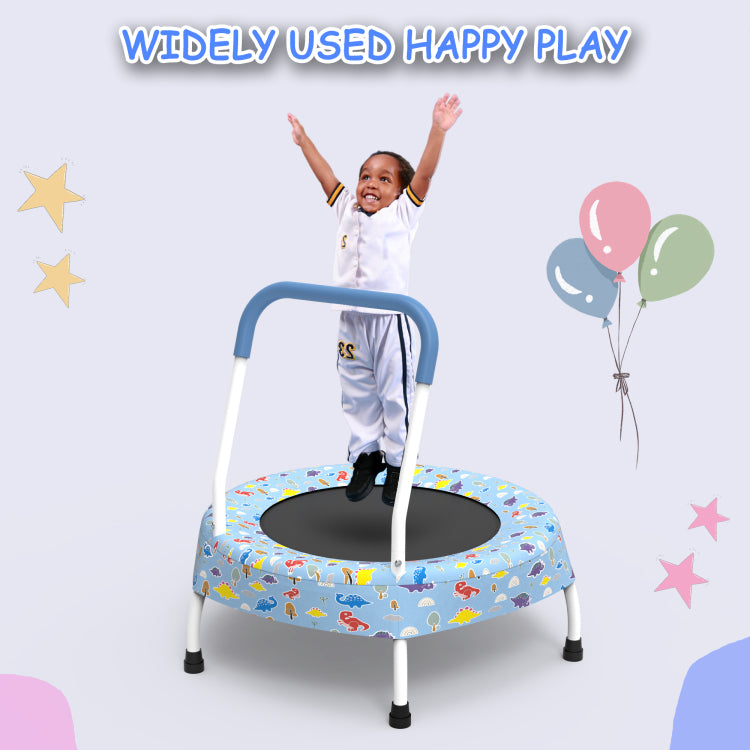 28Inch Toddler Trampoline For Kids 1 Year Plus With Handle, Baby Gifts For Boys And Girls, Indoor And Outdoor