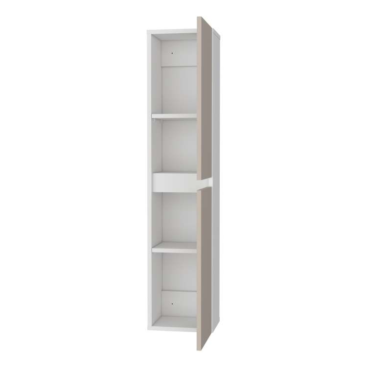 Light Beige And White 2 Door Wall Cabinet