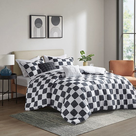 Twin Twin Xl Checkered Comforter Set