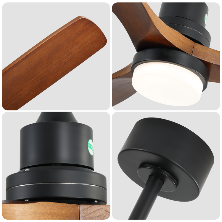 52 Inch Light With 6 Speed Remote Reversible Energy Saving Dc Motor