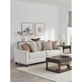 Mahaffey Christine Beige Upholstered Sloped Arm Sofa