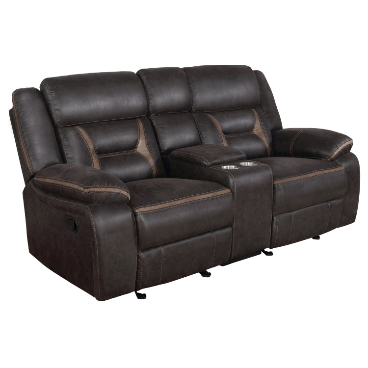 Brazelton Brown 2 Piece Pillow Top Arm Motion Living Room Set