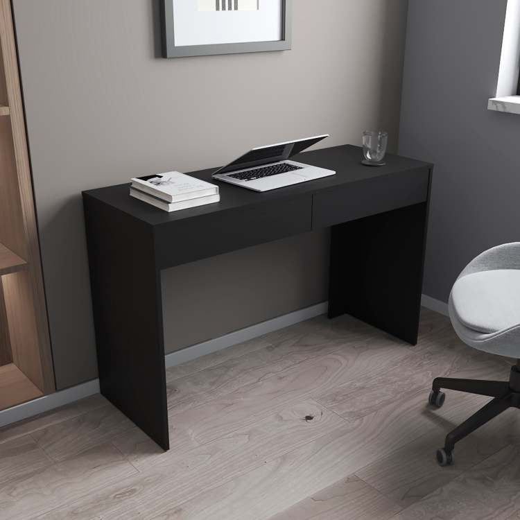 Wenge 2 Drawer Computer Desk