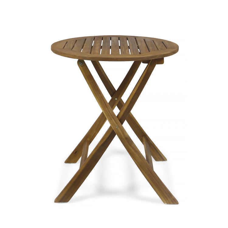 HILLSIDE BISTRO SET,2 Chairs 1 Table brown - wood