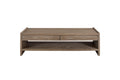 Wood Top 2 Drawer Cocktail Table Cocoa