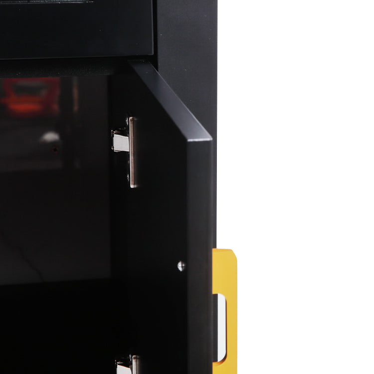 48" Black Bathroom Vanity.Abundant Storage Cabinet 4 Soft Close Doors And 4 Drawers Excluding The Ceramic Basin