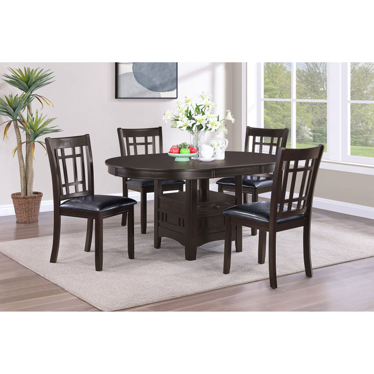 Hester Black And Espresso 5 Piece Dining Set