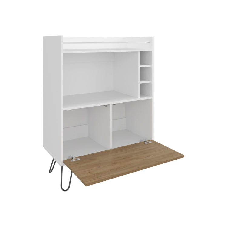 Platea Bar Cabinet, Living Room, White Macadamia