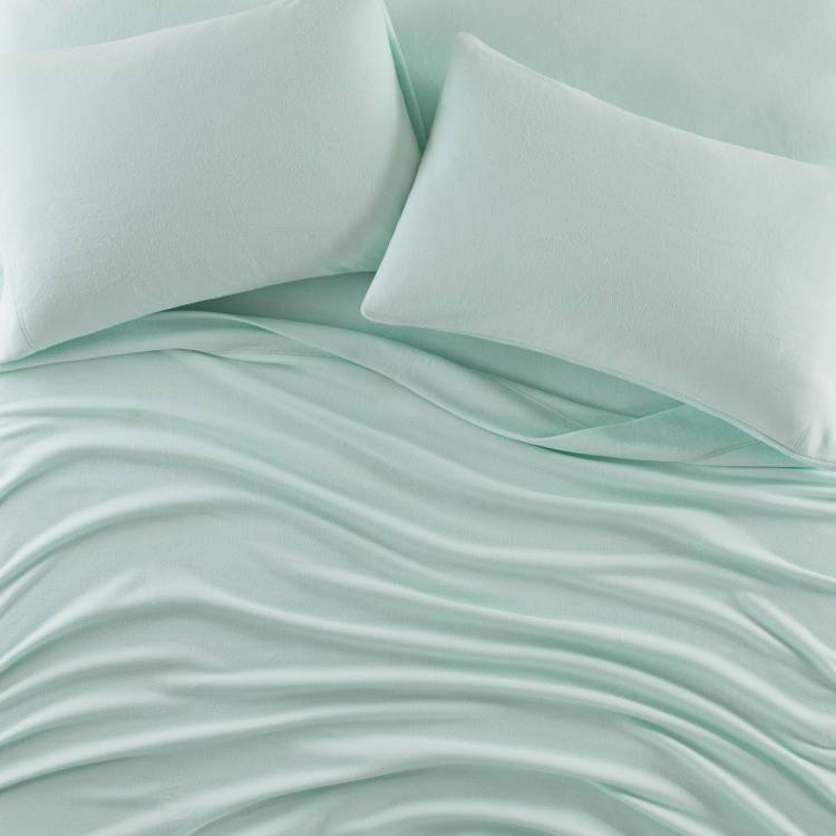 4 Pcs Queen Sheet Set Aqua