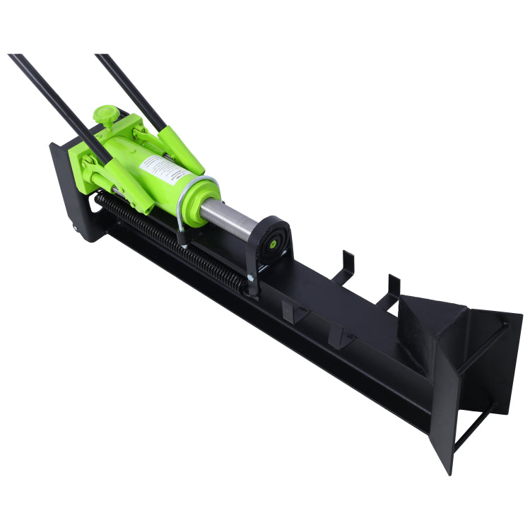 10 Ton Horizontal Log Splitter Wood Cutter Manual Hydraulic 2 Speed Wheel Hydraulic Log Splitter: Durable Manual Wood Splitter With Horizontal Full Steel Beam, Labor Saving Machine Stable And Safe