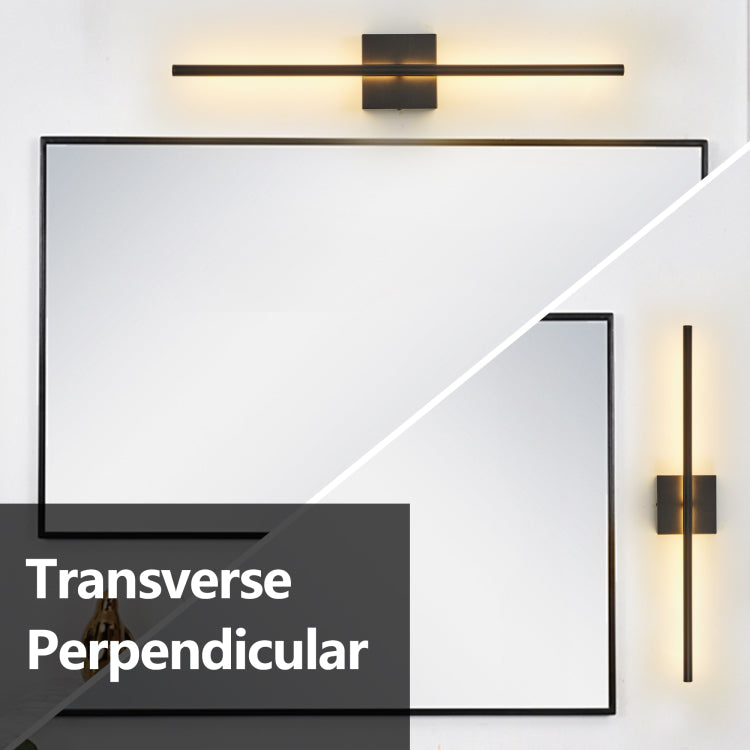 28" 2 Pack Modern Led Wall Sconce, Minimalist Indoor Wall Light Fixtures, Black Matte Finish For Living Room, Bedroom, Hallway, Hotel, And Home Decor