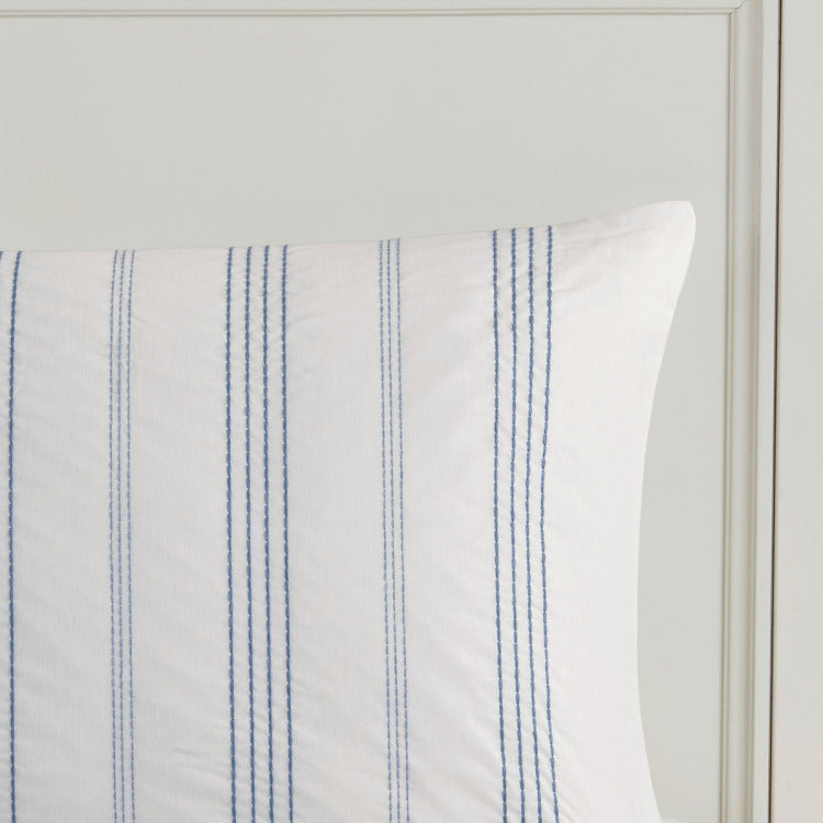 6 Piece Cotton Jacquard Oversized Comforter Set Full