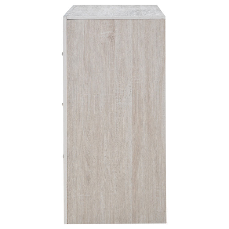 Sherwood Coastal White 6 Drawers Dresser