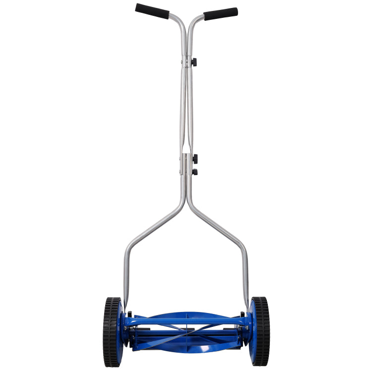 14In Push Lawn Mower, Push Reel Lawn Mower, Blue Color