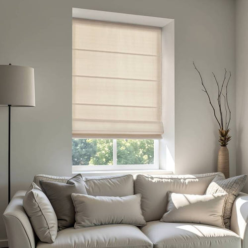 1Pc 23X64" Cordless Roman Blind Fabric