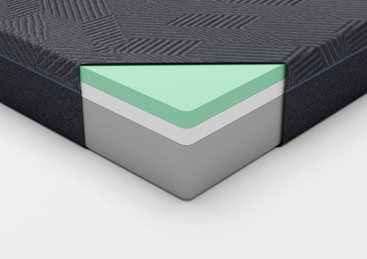 11Inch Queen Mattress Green Tea Gel Infused Memory Foam Mattress, Gray, Mattress In A Box