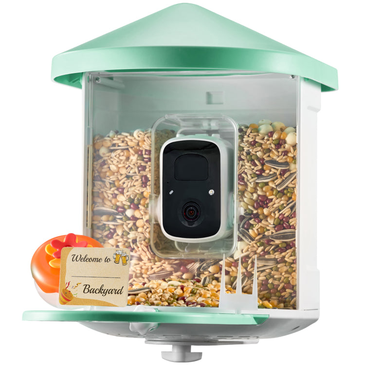 Smart Bird Feeder With Camera 2K Hd Ai Identify Bird Species Auto Capture