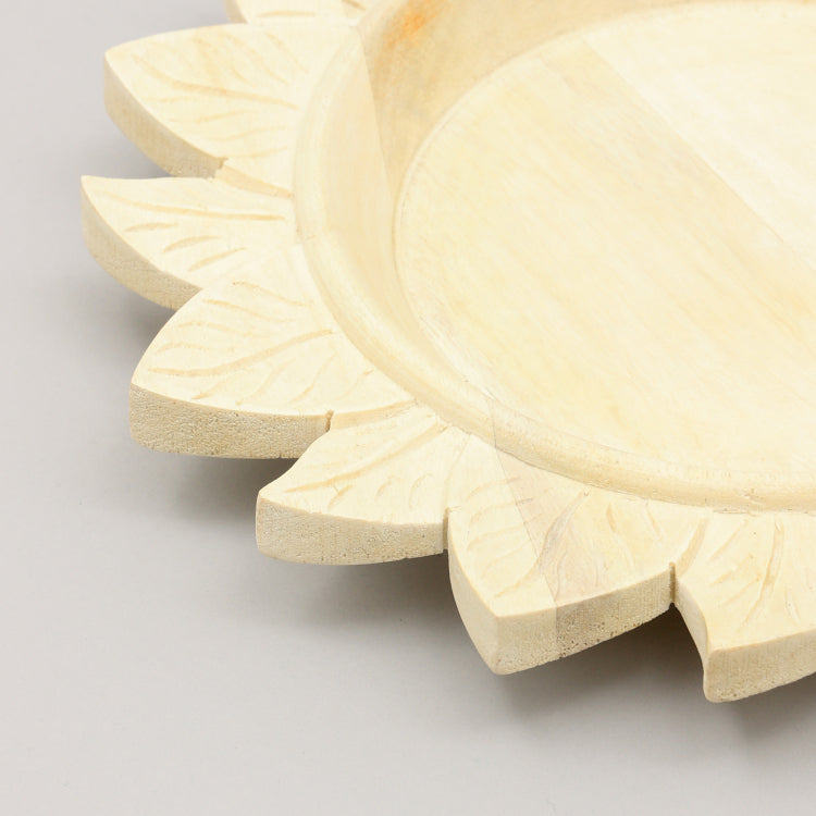 Handcrafted 13" Wood Charger Plate Wooden Dinning Placemat Artisan Wood Tableware