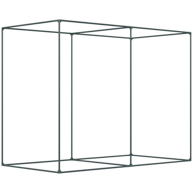 Outsunny 6' X 3' Crop Cage, Plant Protection Tent With Zippered Doors For Vegetable Garden, Backyard, Green