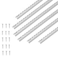 Shelf Track 36.3 Inch 6 Pack Adjustable Steel Wall Mounted Shelf Pilaster