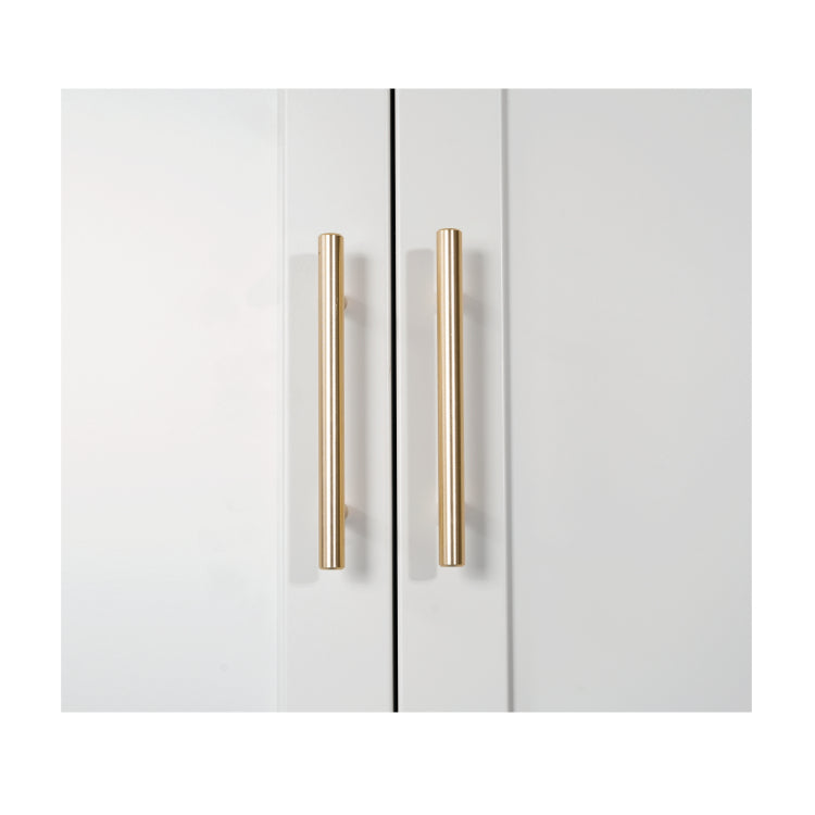 71'' 2 Shapely Doors Cabinet, Metal Storage Cabinet With Doors And Adjustable Shelves, For Bedroom, Living Room, Kitchen White