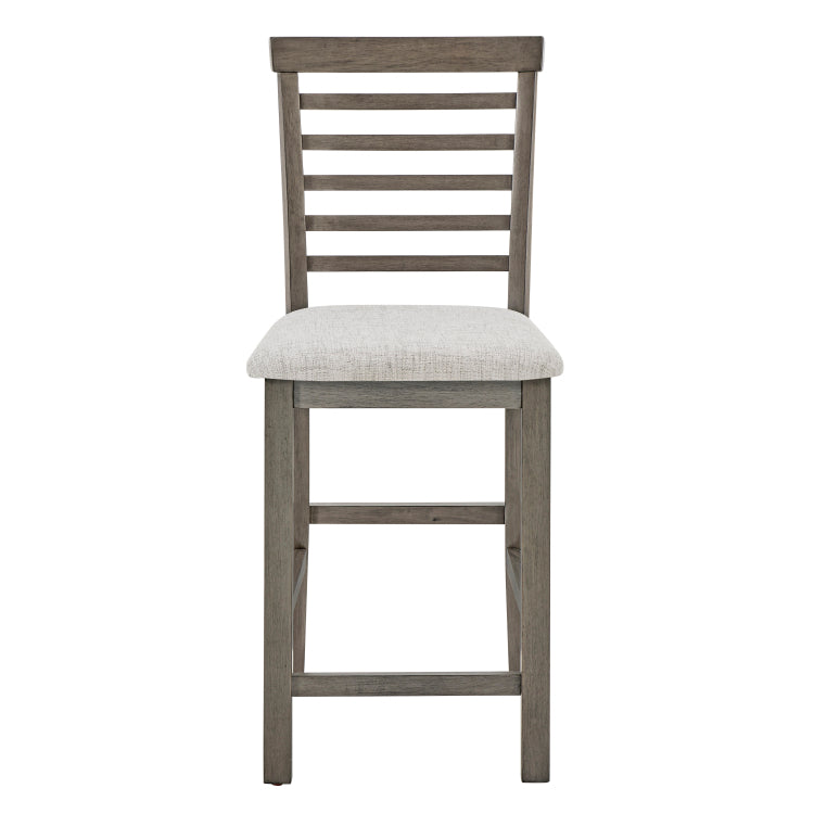 Dining Table, Bar Table And Chairs Set, 5 Piece Dining Table Set,Retro Style Breakfast Table Set,For Living Room, Dining Room Gray Requires Assembly