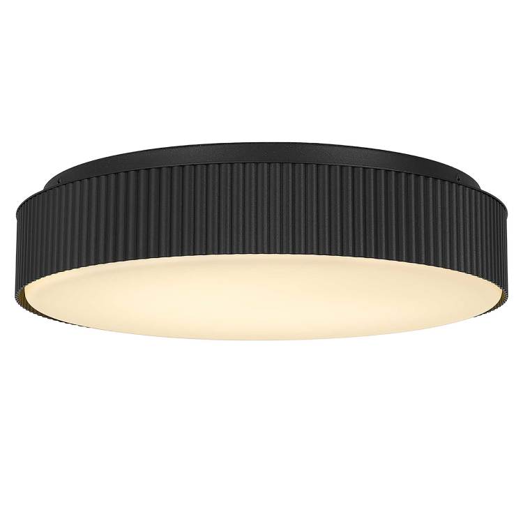 13 Inch Black Led Flush Mount