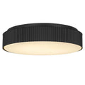13 Inch Black Led Flush Mount