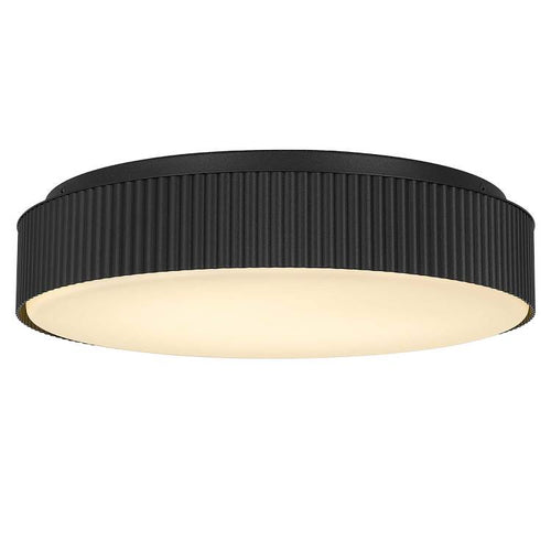 13 Inch Black Led Flush Mount
