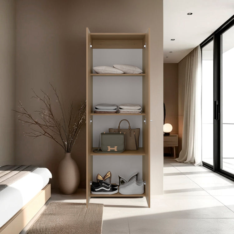 Soham Closet System Eco, Bedroom, Macadamia