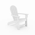 White Adirondack Chair Premium Hdpe Poly Lumber For Pool, Patio, And Garden Elegance