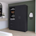 Tempe 3 Drawers Armoire, 3 Tier Shelf, 2 Door