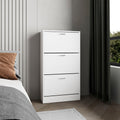 Inola High Pull Down Shoe Rack, Shoe Storage, Entryway, Bedroom, White