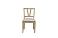 Slat Back Chair Cashew Set Of 2