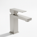 Single Handle Bathroom Faucet Lavatory Faucet Stainless Steel Single Hole T20, Brushed Nickel