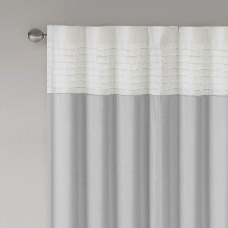 Polyoni Pintuck Curtain Panel Only 1 Pc Panel